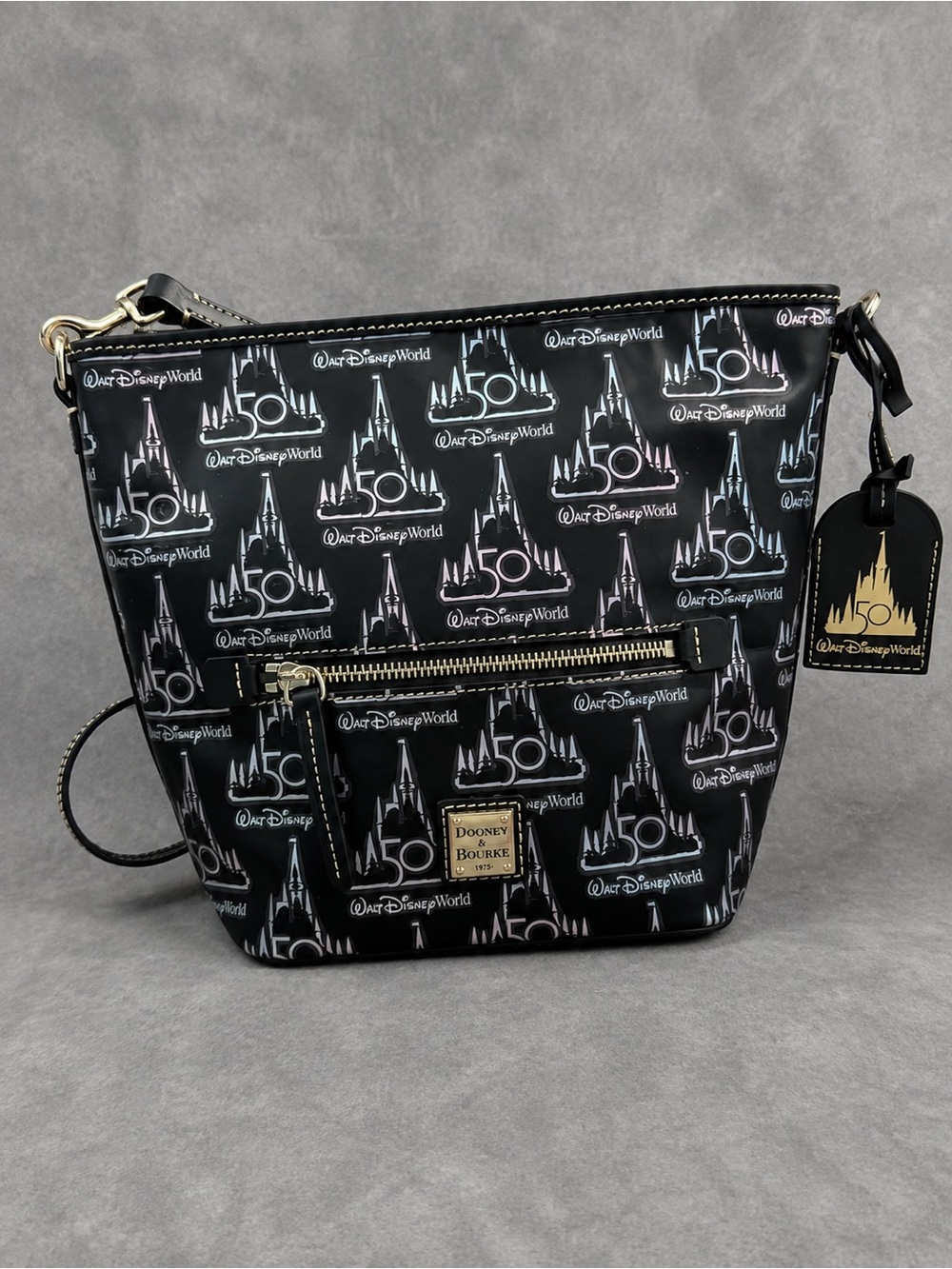 Dooney & Bourke Disney 50th Anniversary Crossbody Bag Black NWOT